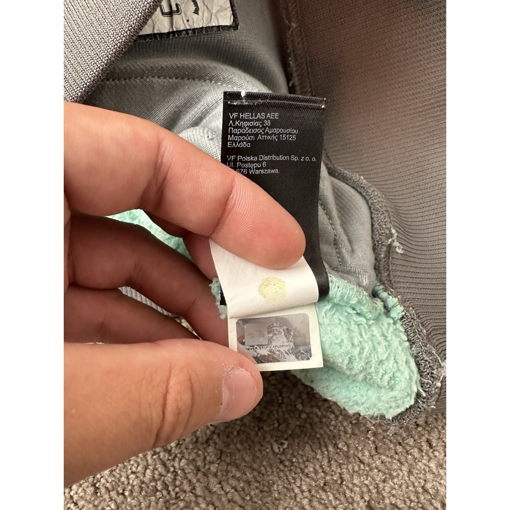 Girls Sweatshirt The North Face Teal Full Zip Fleece Cold Weather, Size XL (18) - Picture 7 of 9